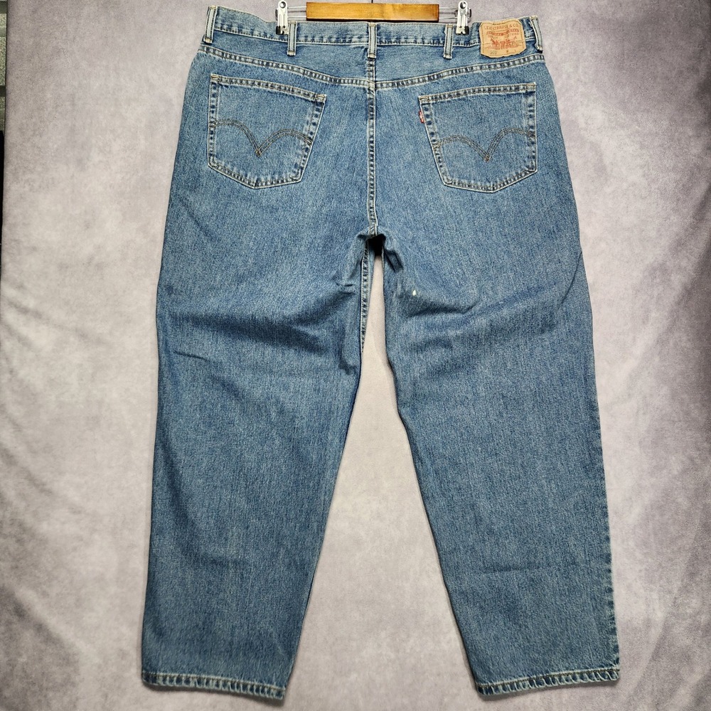 Levis 560 Comfort Fit Jeans Mens 44x30 Loose Tapered Medium Wash Blue Denim